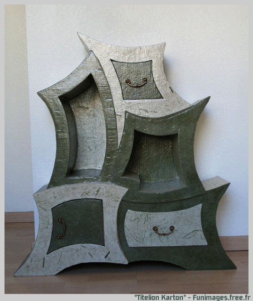 funimages image photo insolite art meuble en carton titelion karton lozère